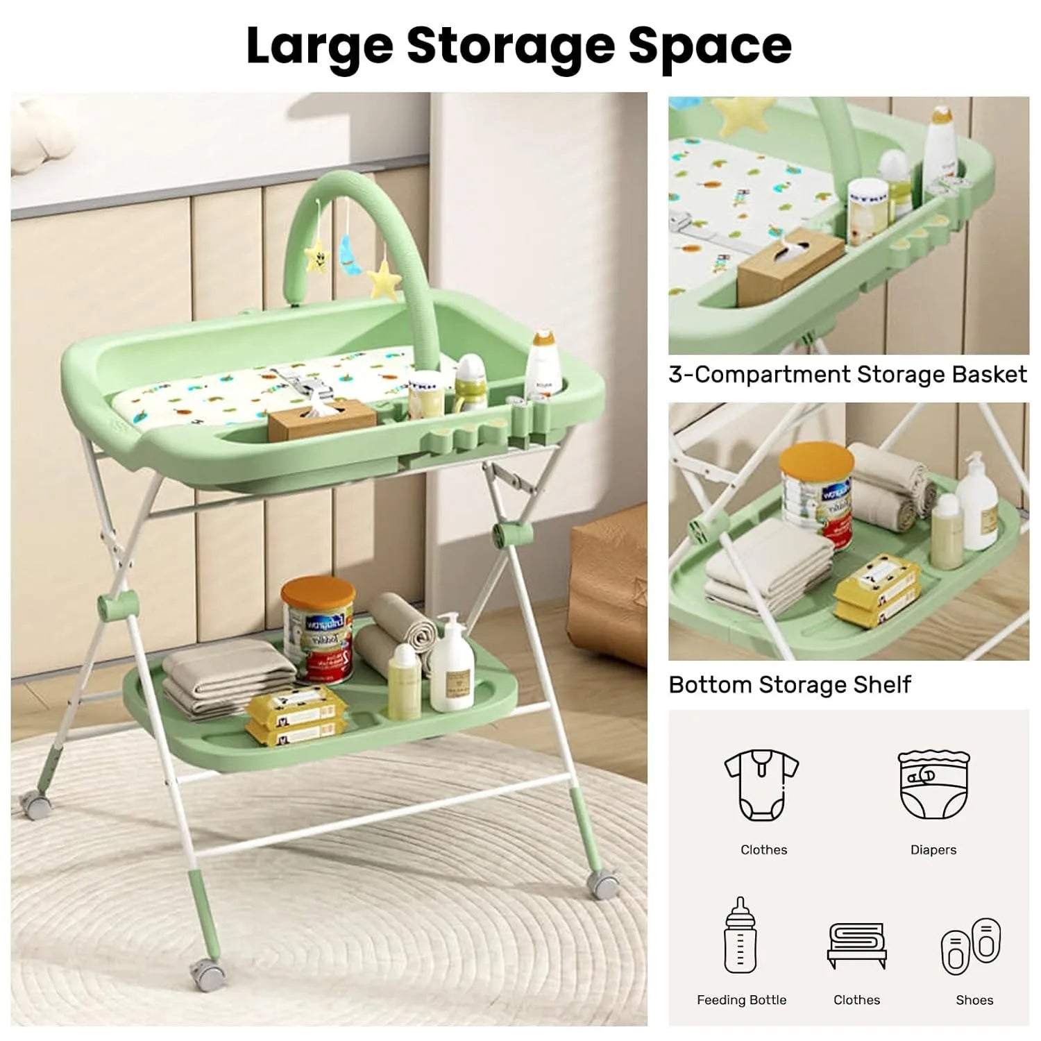 Foldable Baby Changing Table