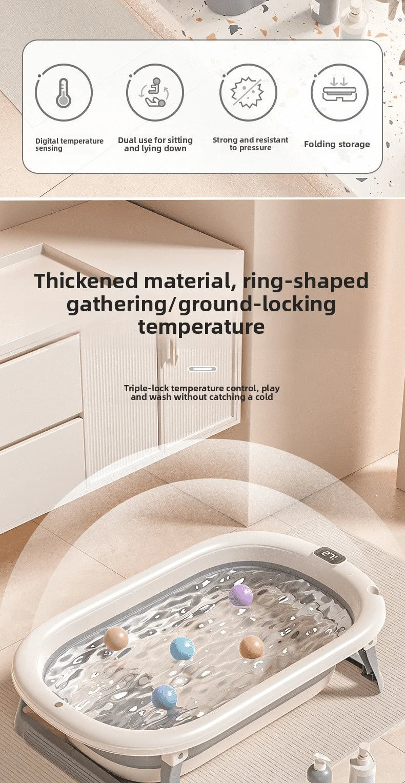 Smart Foldable Baby Bathtub