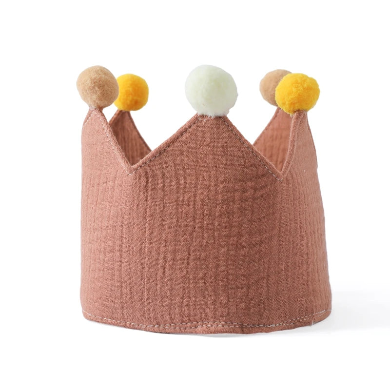 Baby Birthday Crown Hat Set