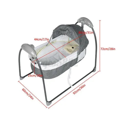 3-in-1 Electric Baby Shaking Bed with Music & Net