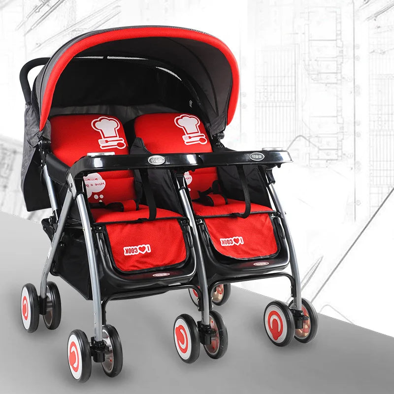 Foldable Twin Baby Stroller