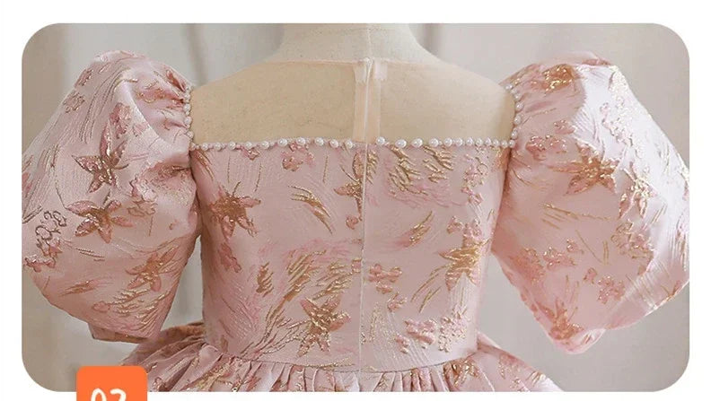 Girls Floral Princess Dress