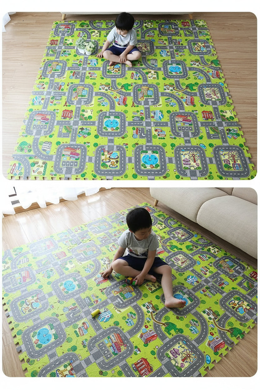 Baby Road Traffic Puzzle Play Mat