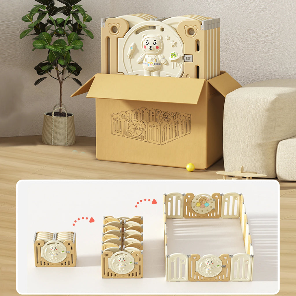 Baby Playpen with Safety Fence