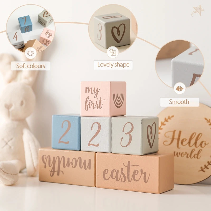 Wooden Baby Milestone Card Set