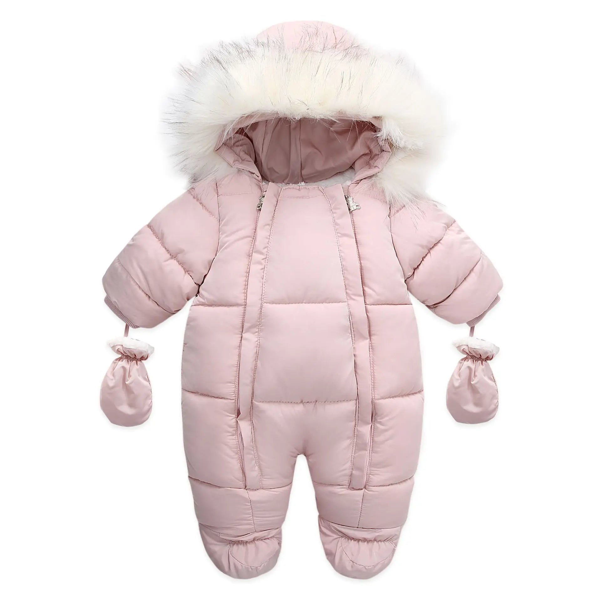 Baby Hooded Snowsuit Romper