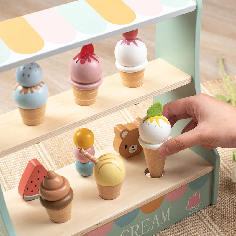 Wooden Ice Cream Play Set