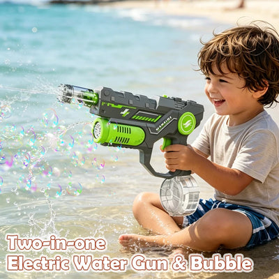 2-in-1 Electric Water Gun & Bubble Blaster