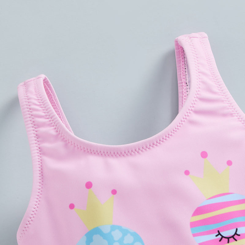 Girls Seahorse Ruffle Swimsuit
