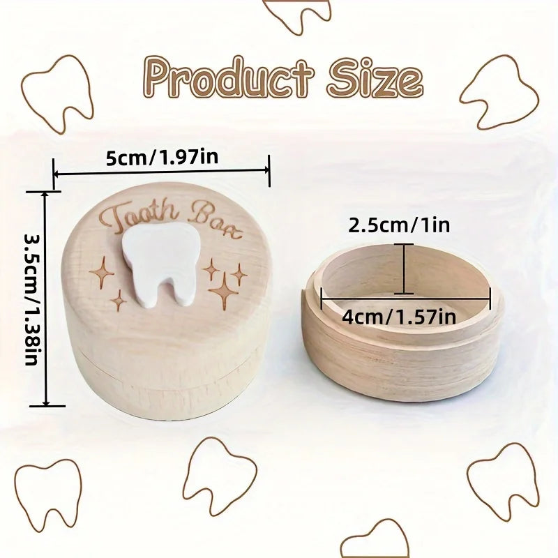 Wood Tooth  Keepsake Box