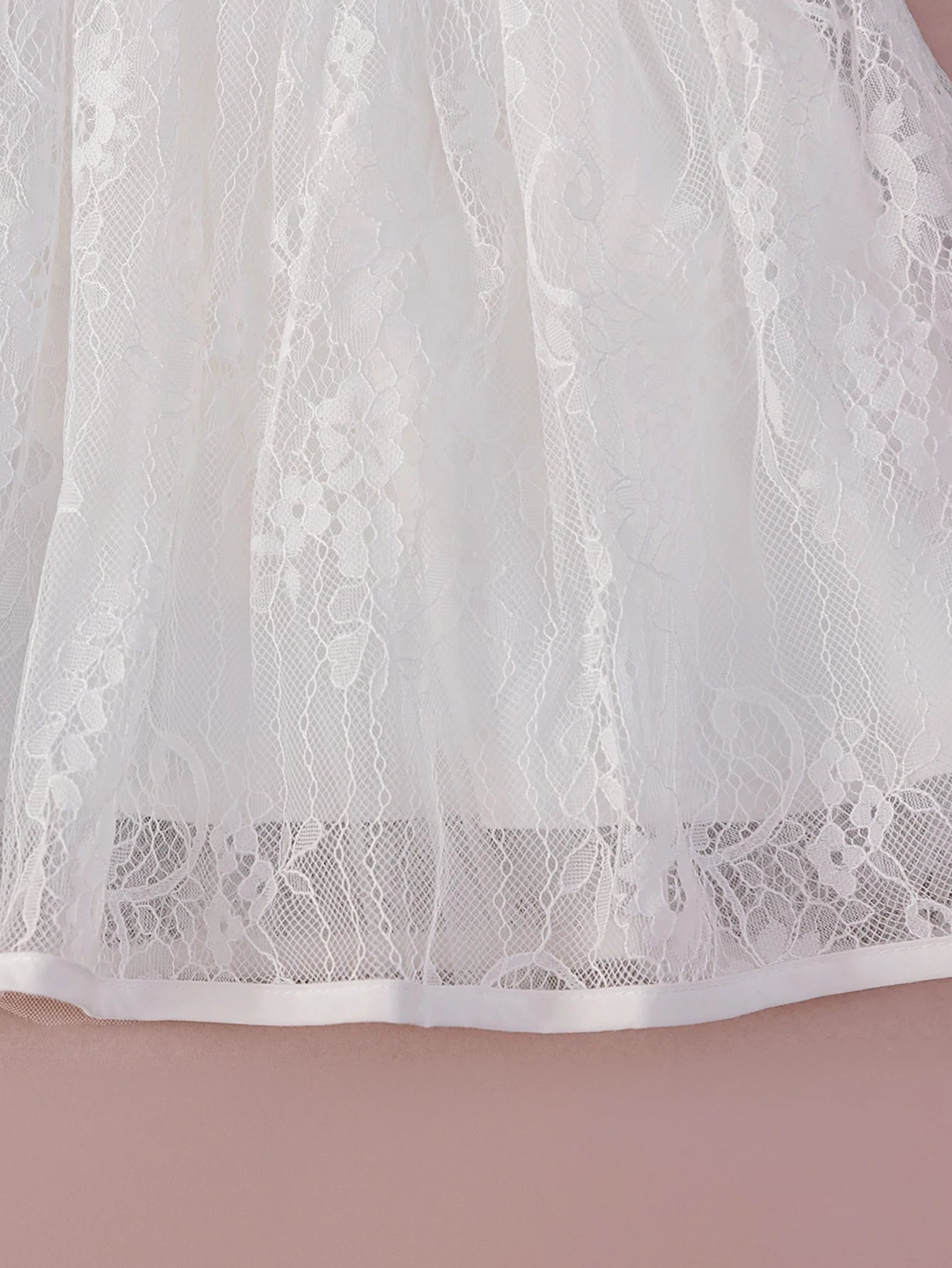 Infant White Lace Baptismal Dress