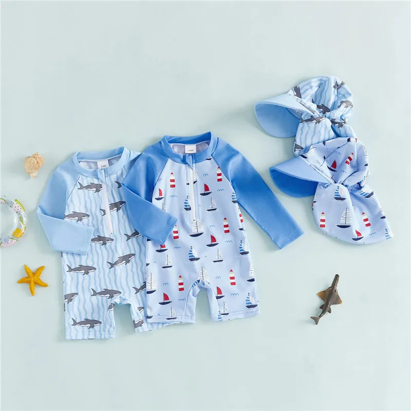 Toddler Rash Guard Swimsuit Set