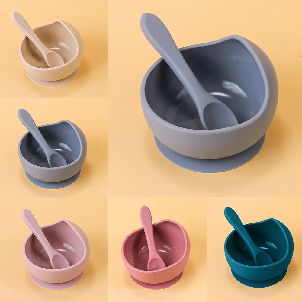 Silicone Suction Training Bowl Set