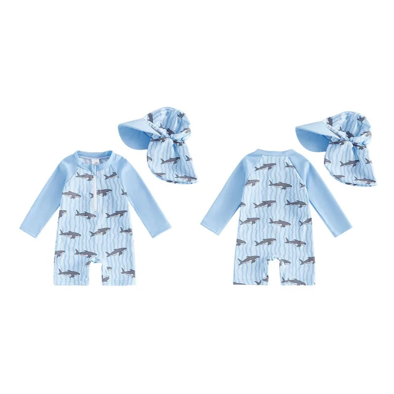 Toddler Rash Guard Swimsuit Set