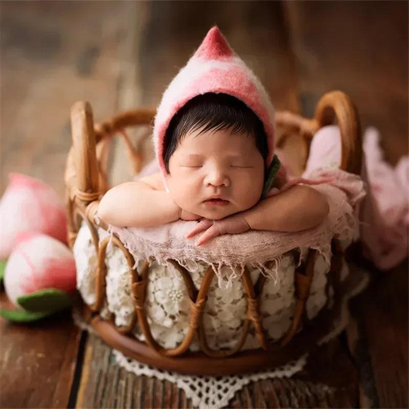 Woven Newborn Photography Prop Basket