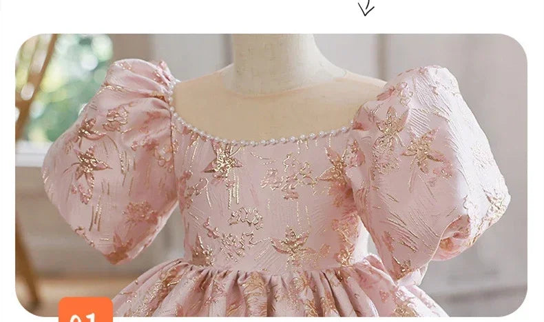 Girls Floral Princess Dress