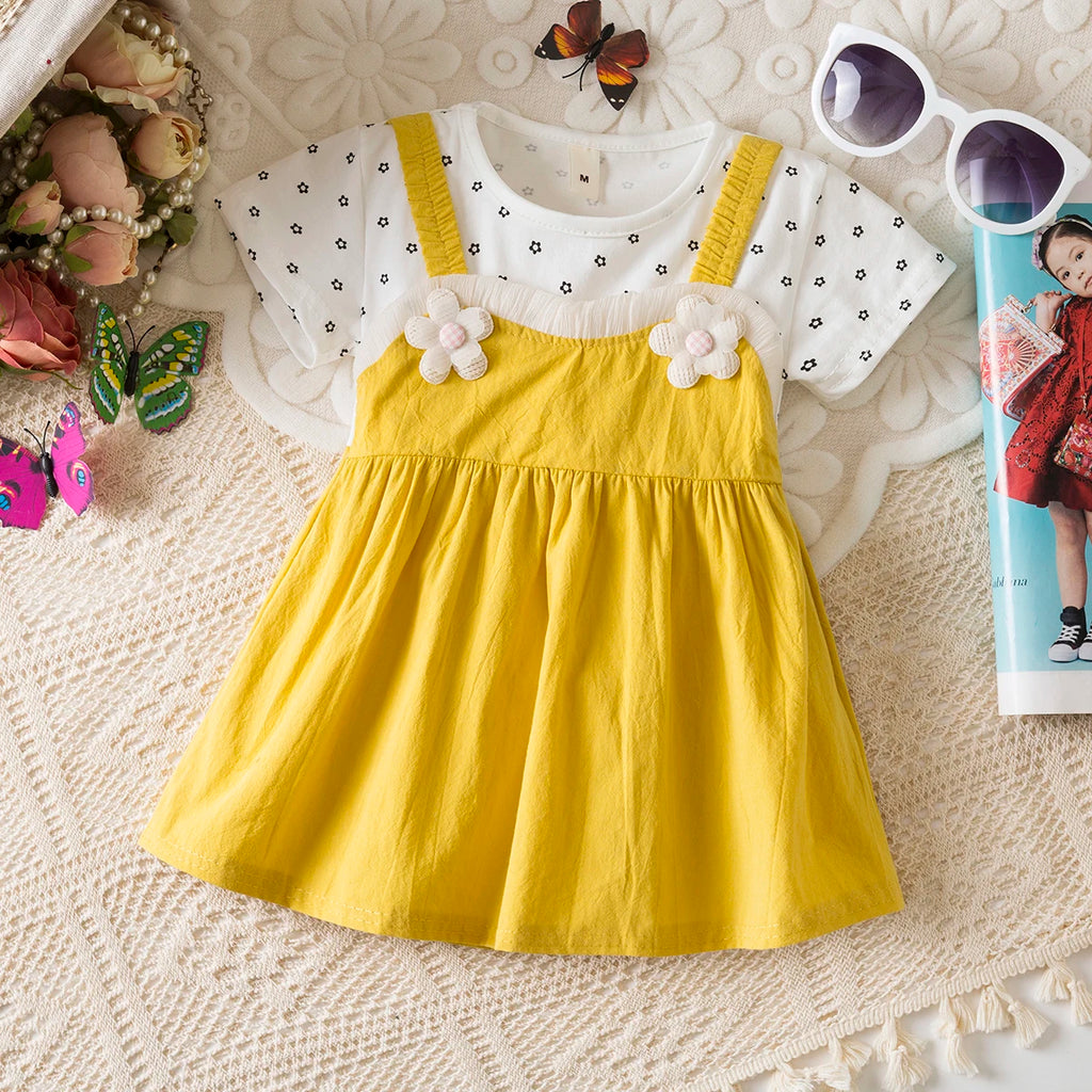 Little Floral Short Sleeved Baby Girl Dress
