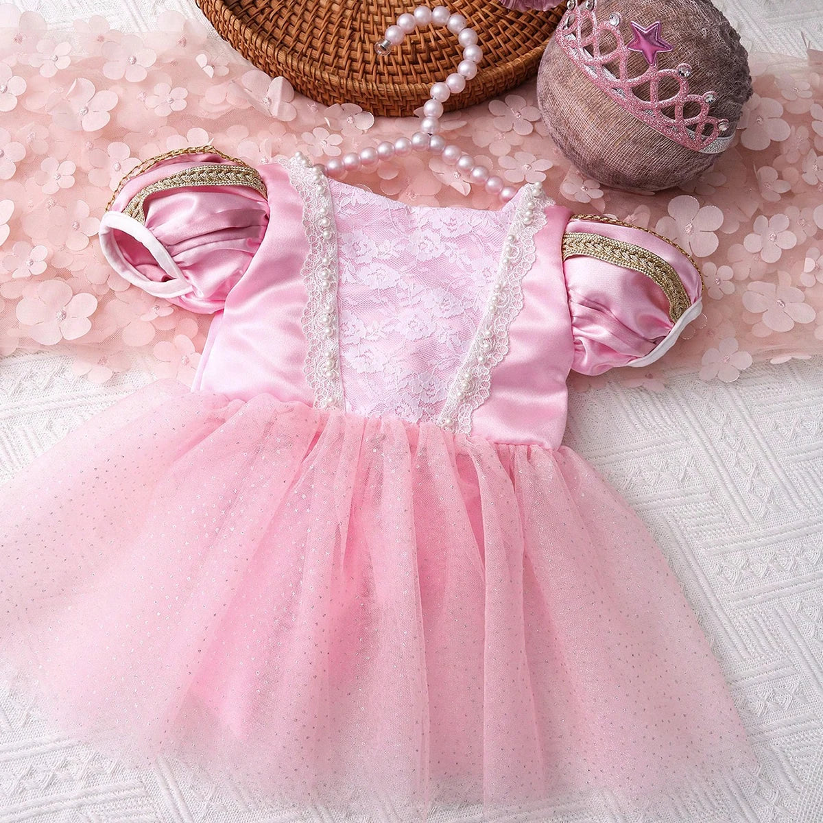 Newborn Tulle Dress & Bow Set