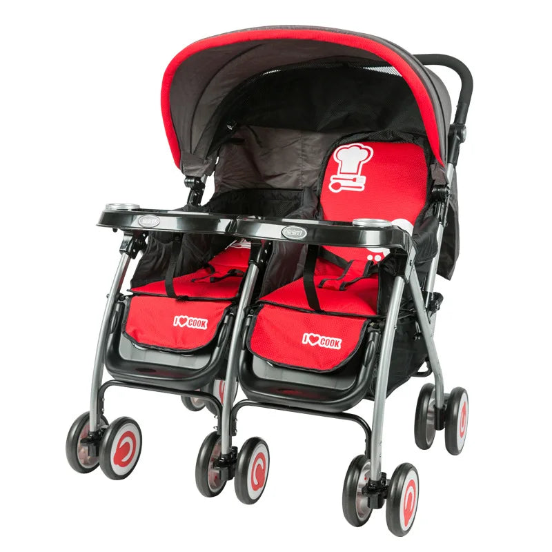 Foldable Twin Baby Stroller