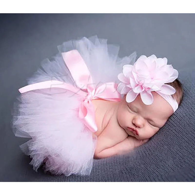 Newborn Girl Puffy Skirt Set