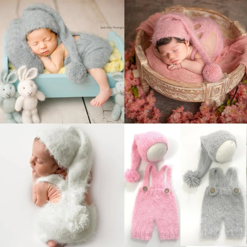 Newborn Knitted Photo Prop Set
