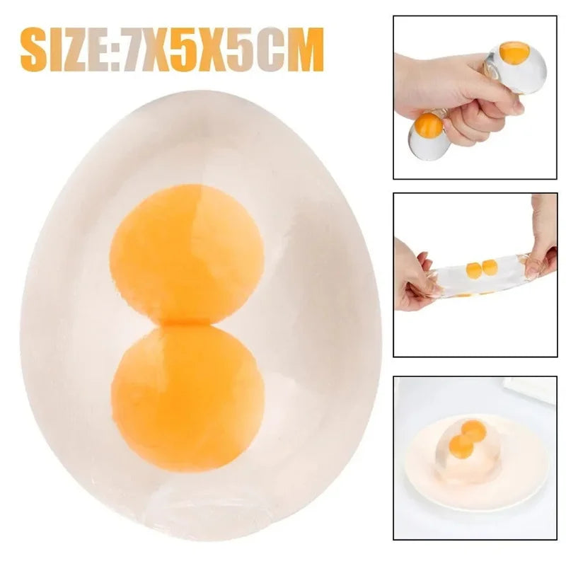 Funky Egg Squishy Squeeze Splat Ball Toy