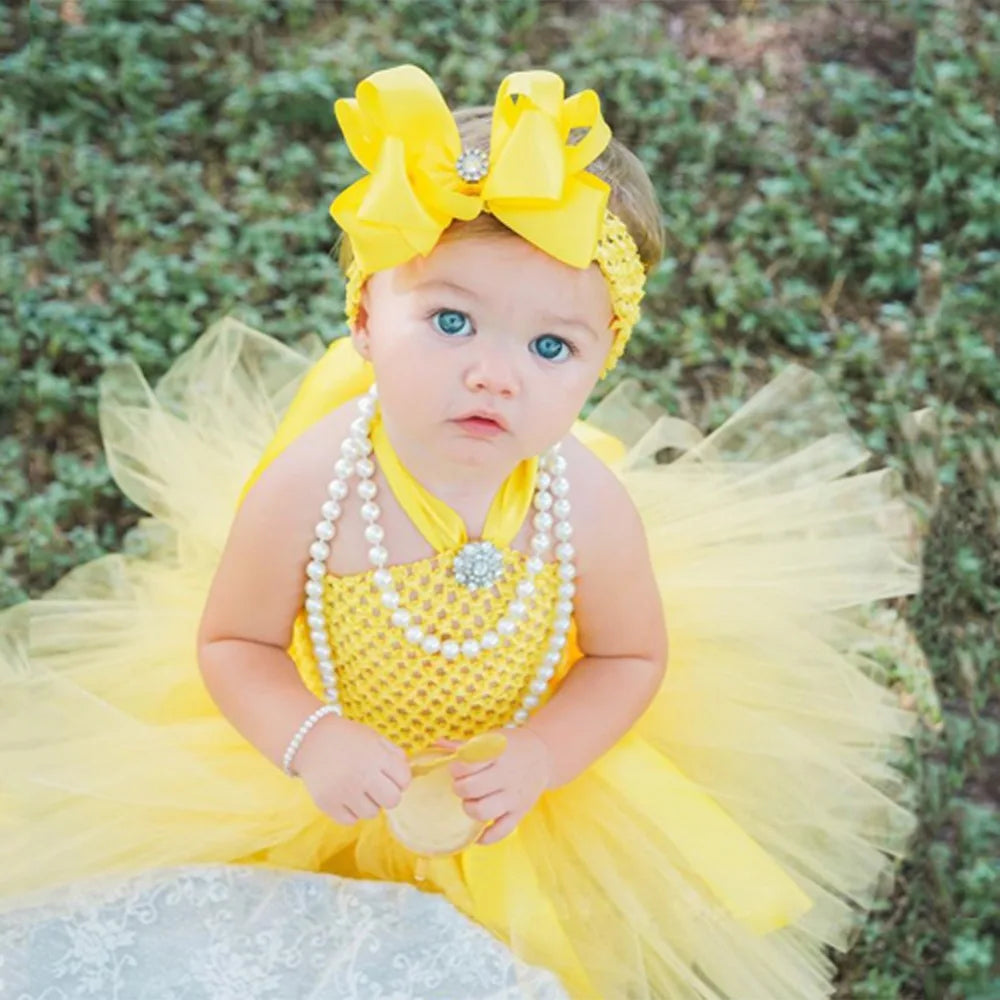 Baby Yellow Tutu Set