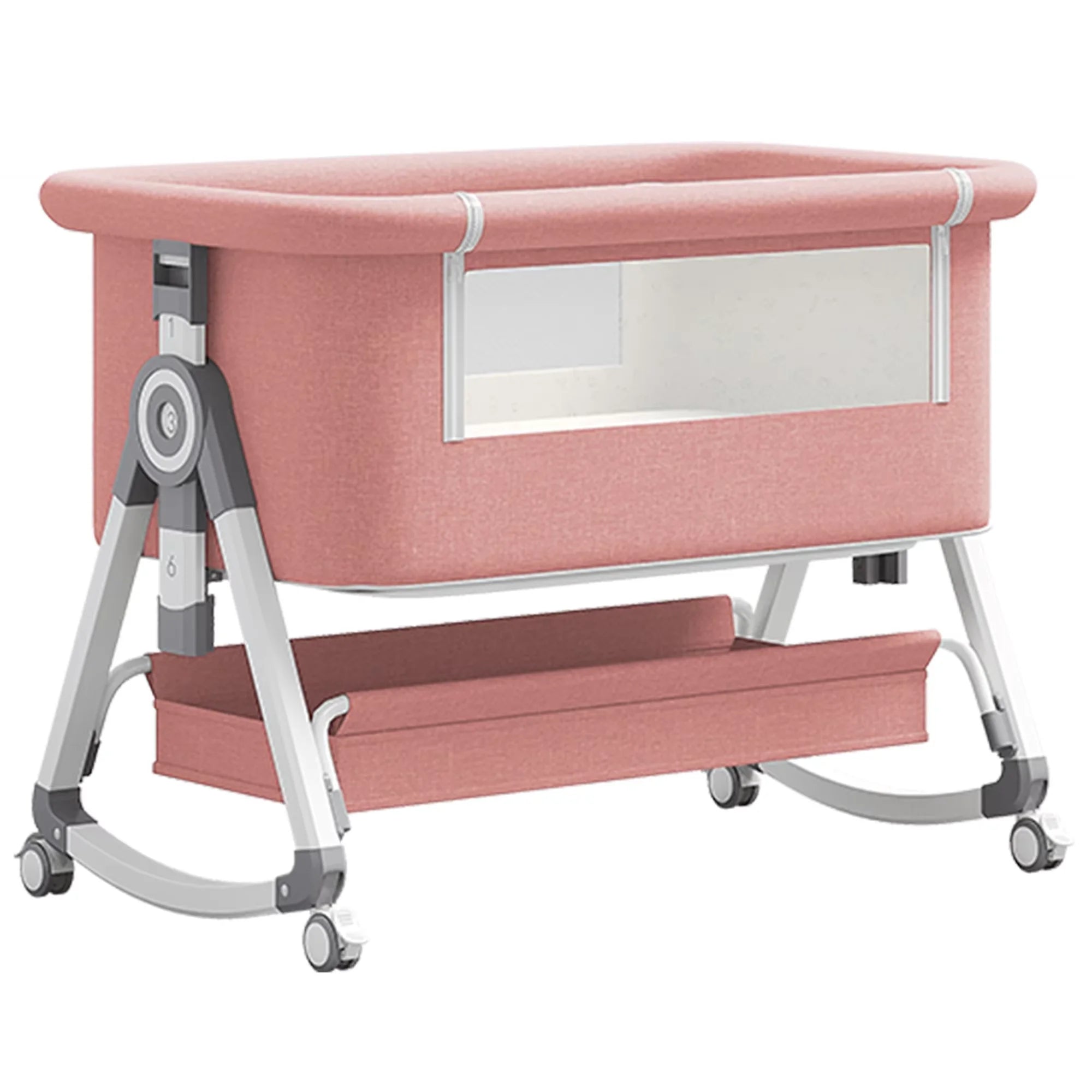 3-in-1 Bedside Baby Crib with Mosquito Net