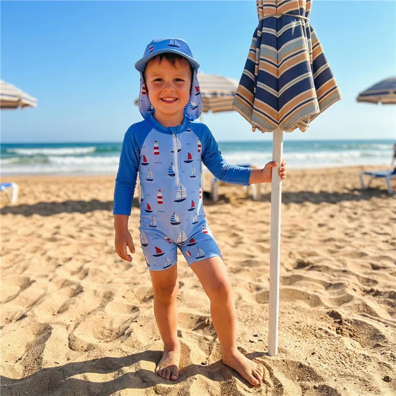 Toddler Rash Guard Swimsuit Set