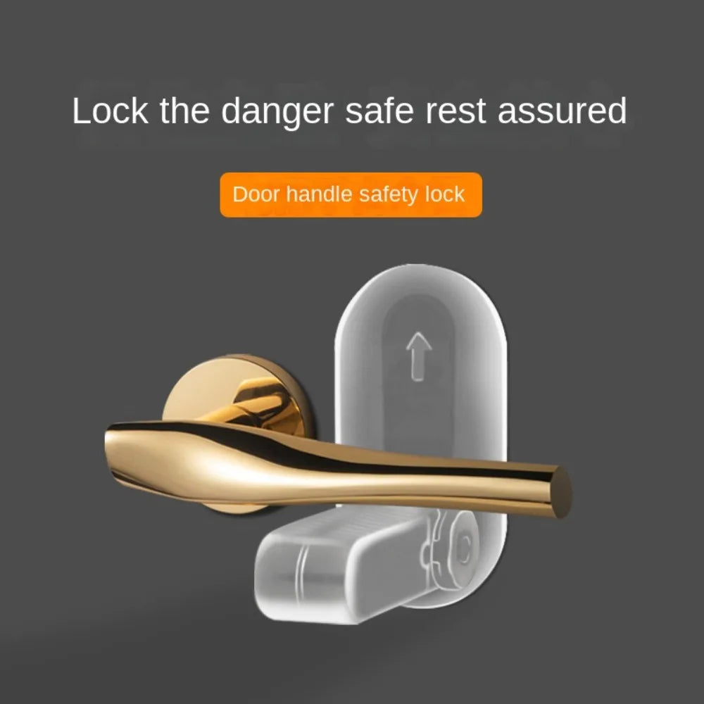 Baby safety door handle lock
