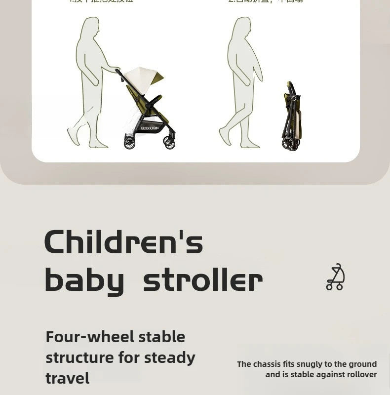 Foldable Multi-Purpose Baby Stroller
