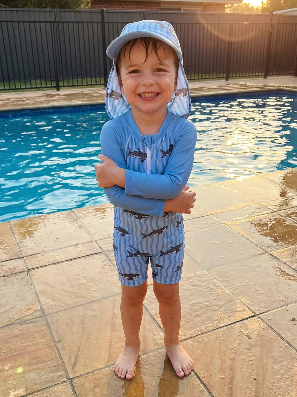 Toddler Rash Guard Swimsuit Set
