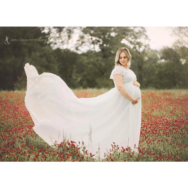 Lace Maternity Photography Dress