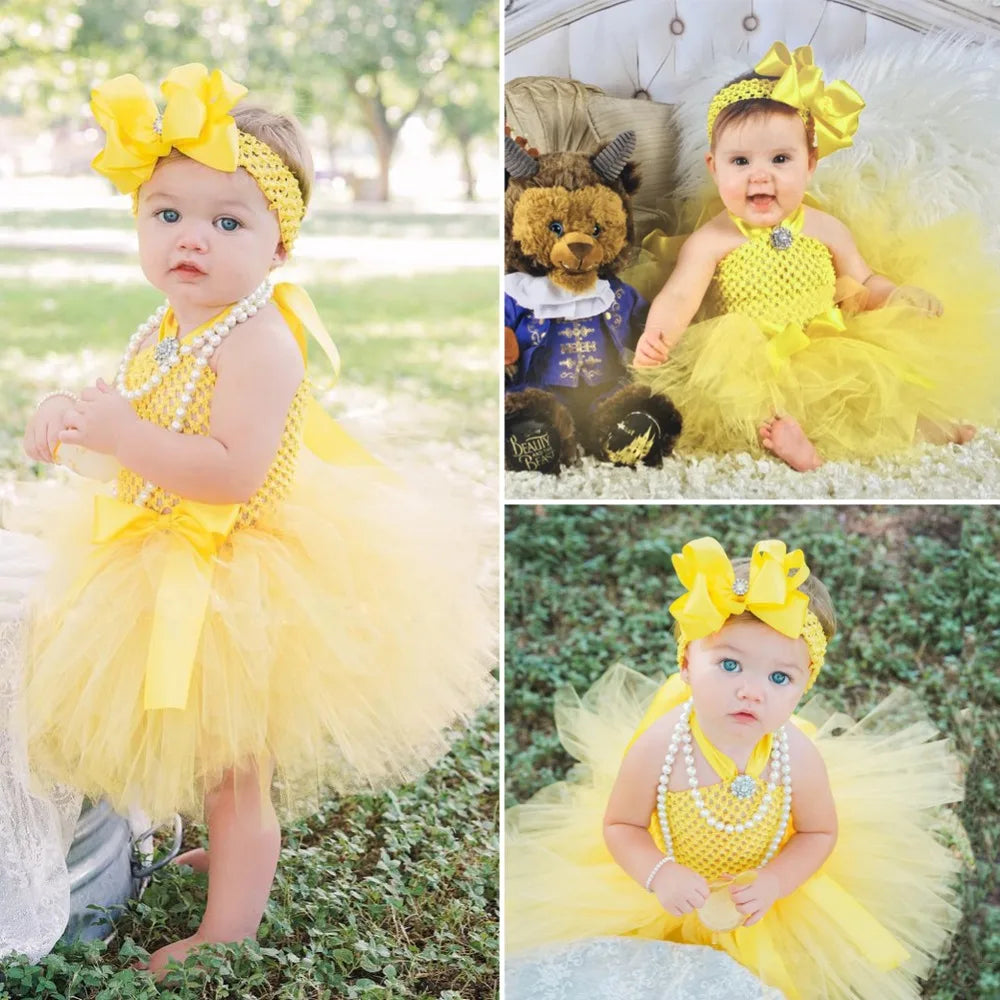 Baby Yellow Tutu Set