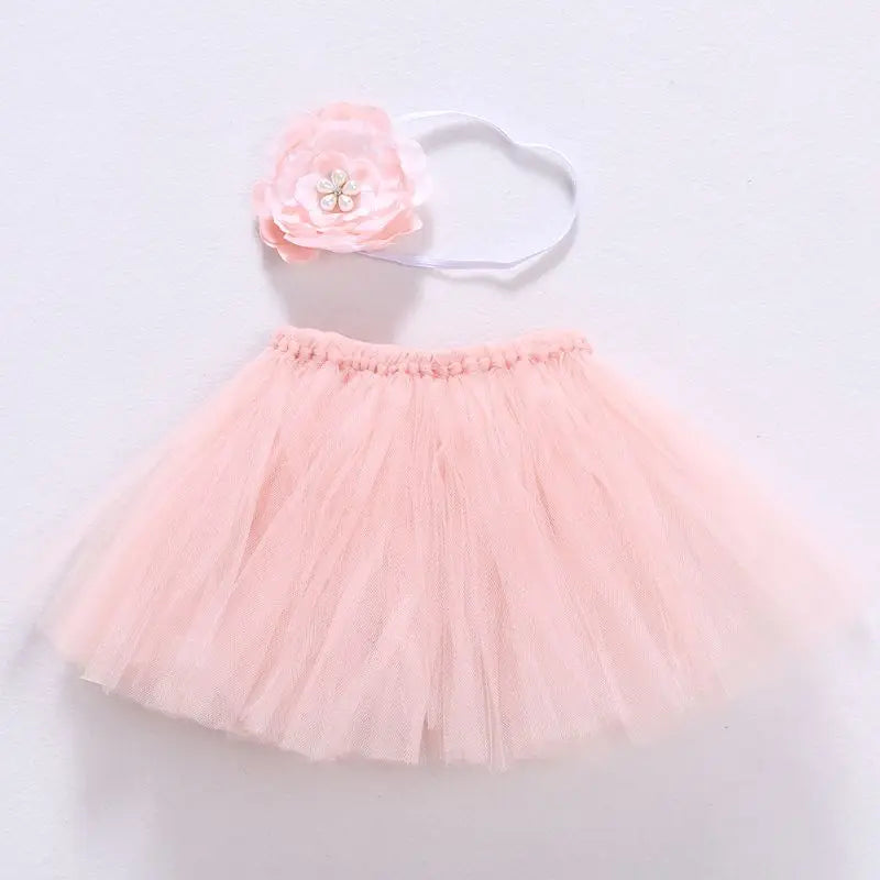 Newborn Girl Puffy Skirt Set