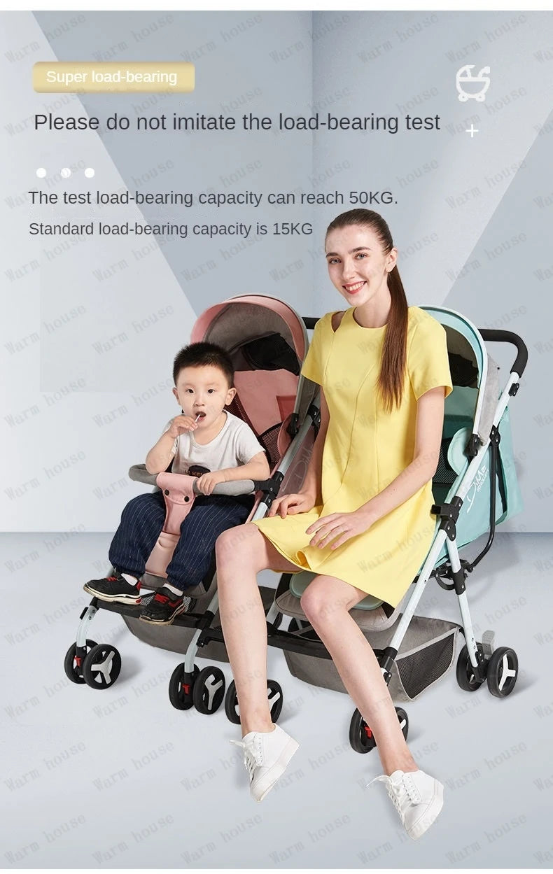 Detachable Twin Baby Stroller