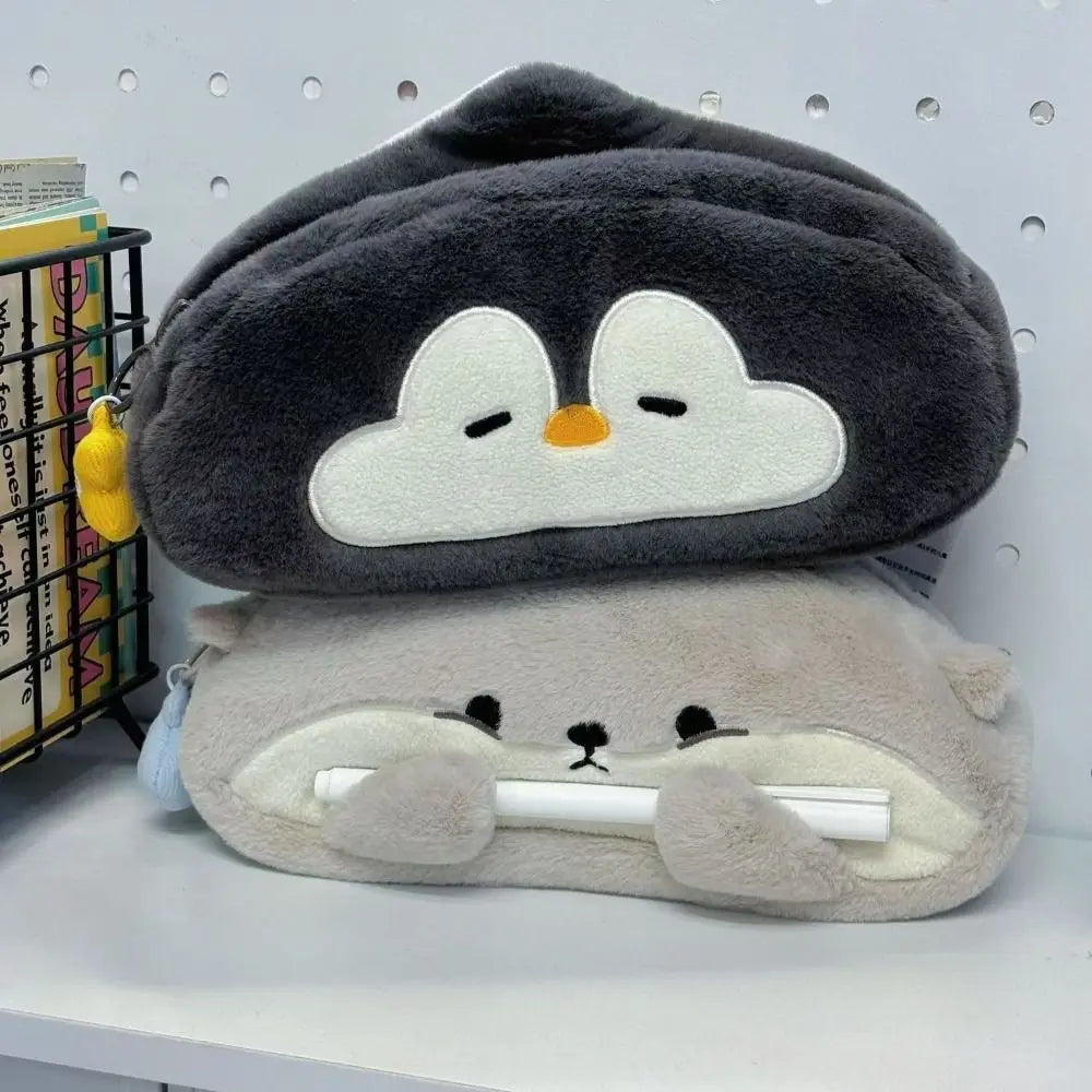 Plush Otter Pen Bag