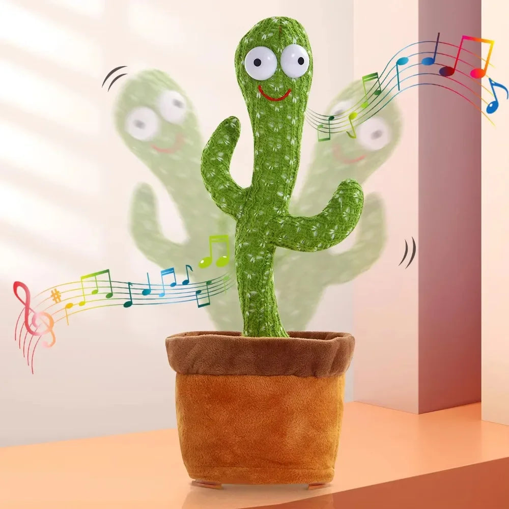 Dancing Cactus Talking Plush Toy with Voice Changer