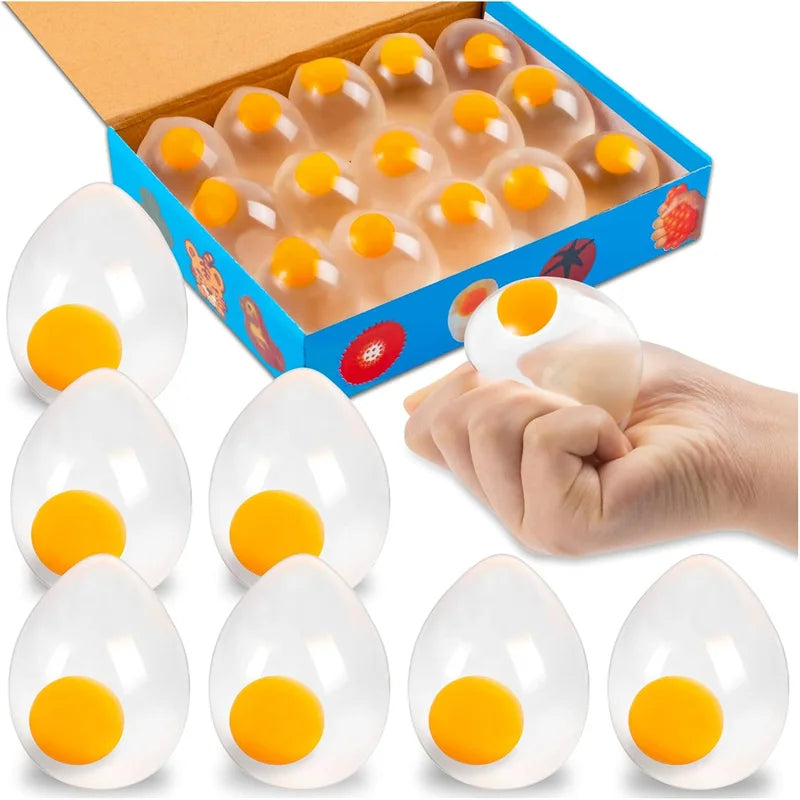 Funky Egg Squishy Squeeze Splat Ball Toy