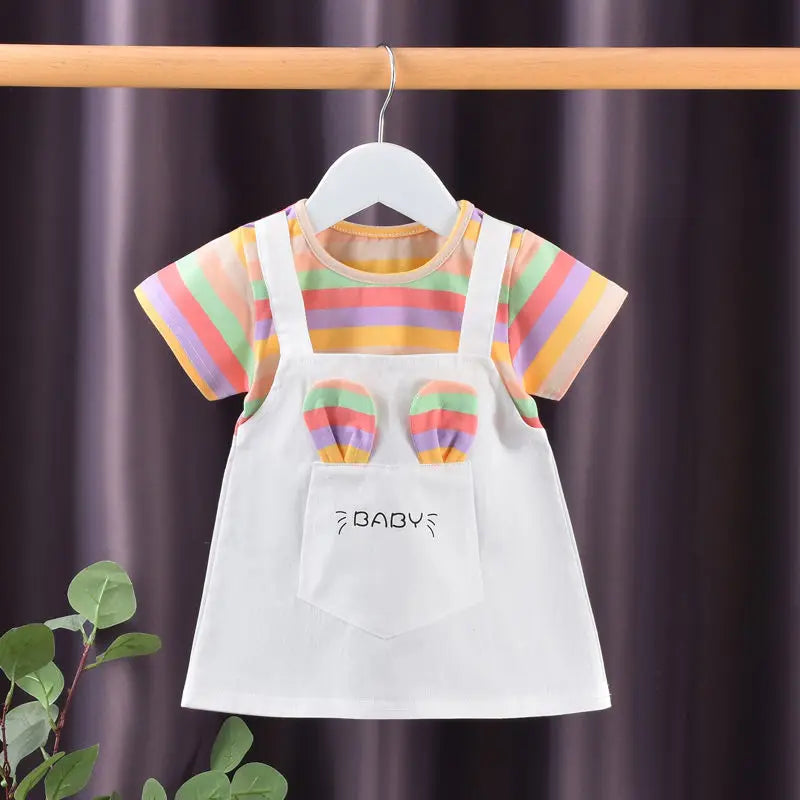 Girls Two-Piece Summer Dress