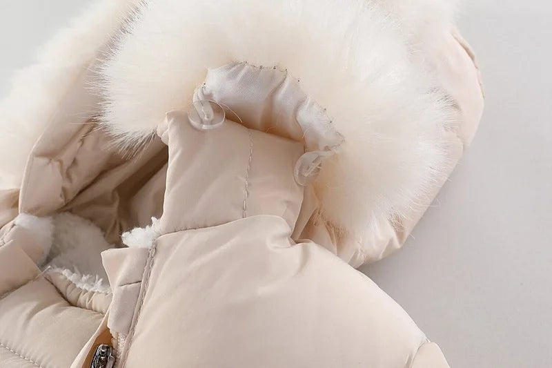 Baby Hooded Snowsuit Romper