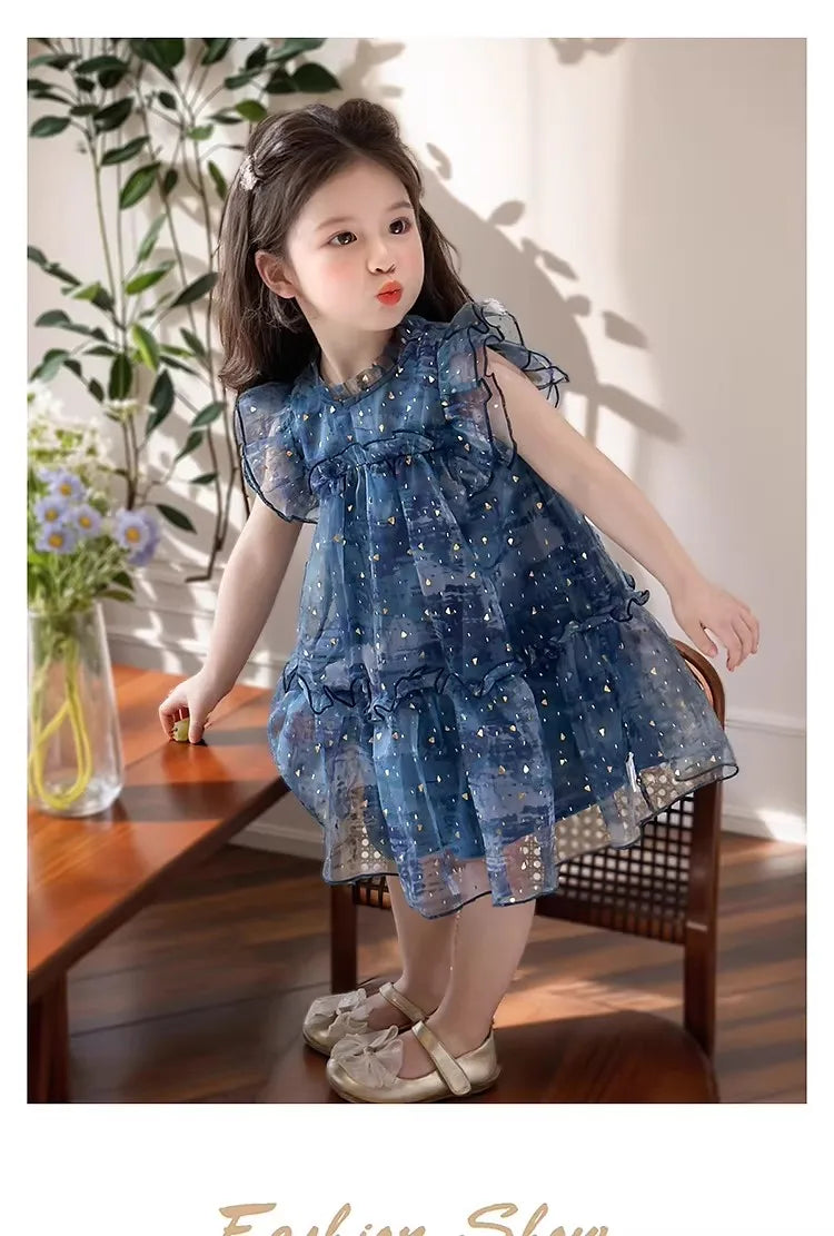 Girls Fairy Mesh Summer Dress