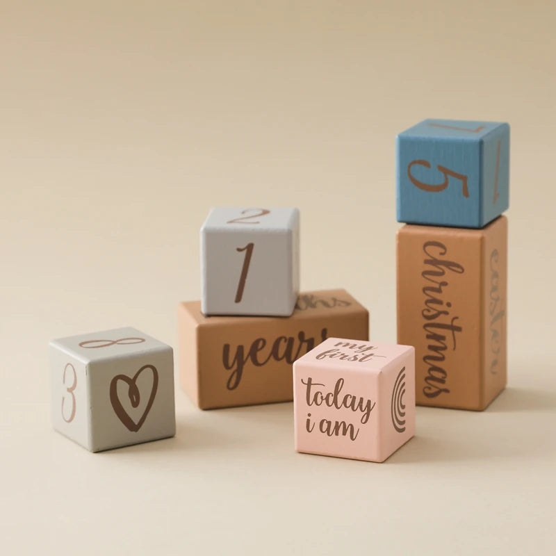 Wooden Baby Milestone Card Set