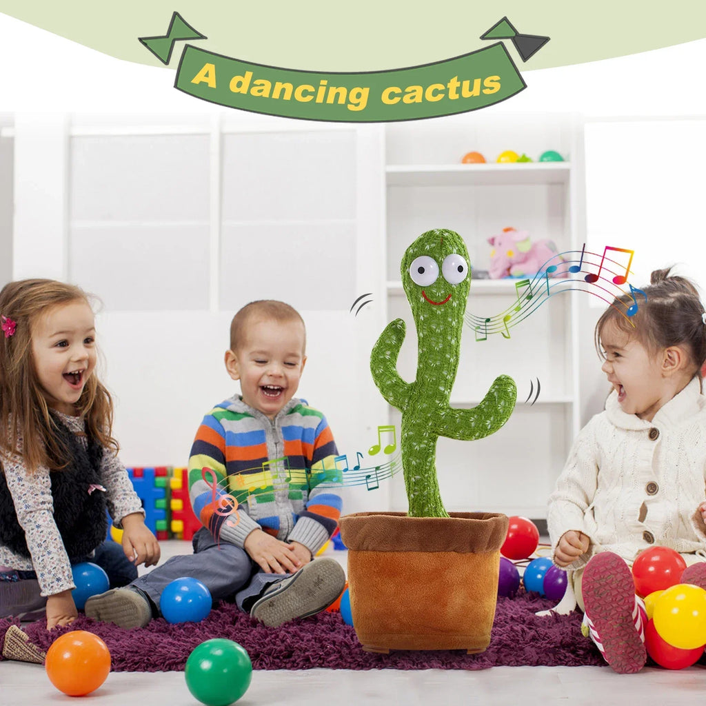 Dancing Cactus Talking Plush Toy with Voice Changer