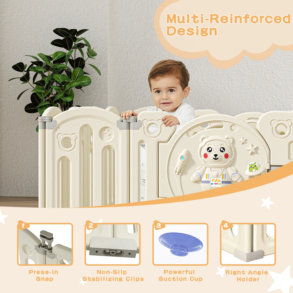 Baby Playpen with Safety Fence