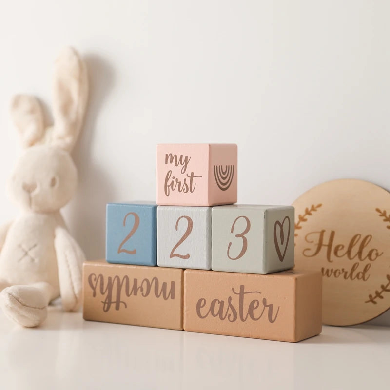 Wooden Baby Milestone Card Set