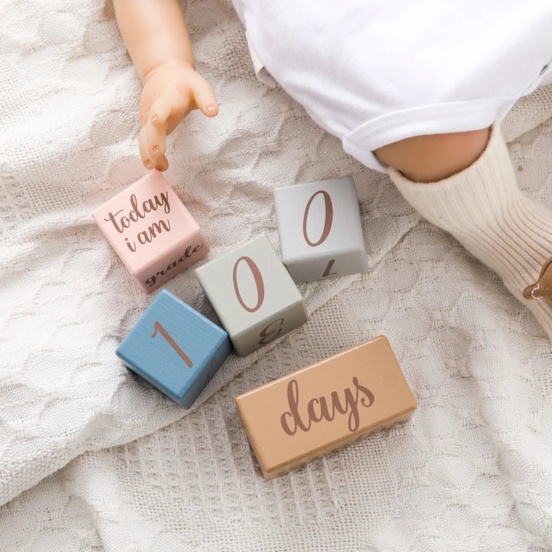 Wooden Baby Milestone Card Set