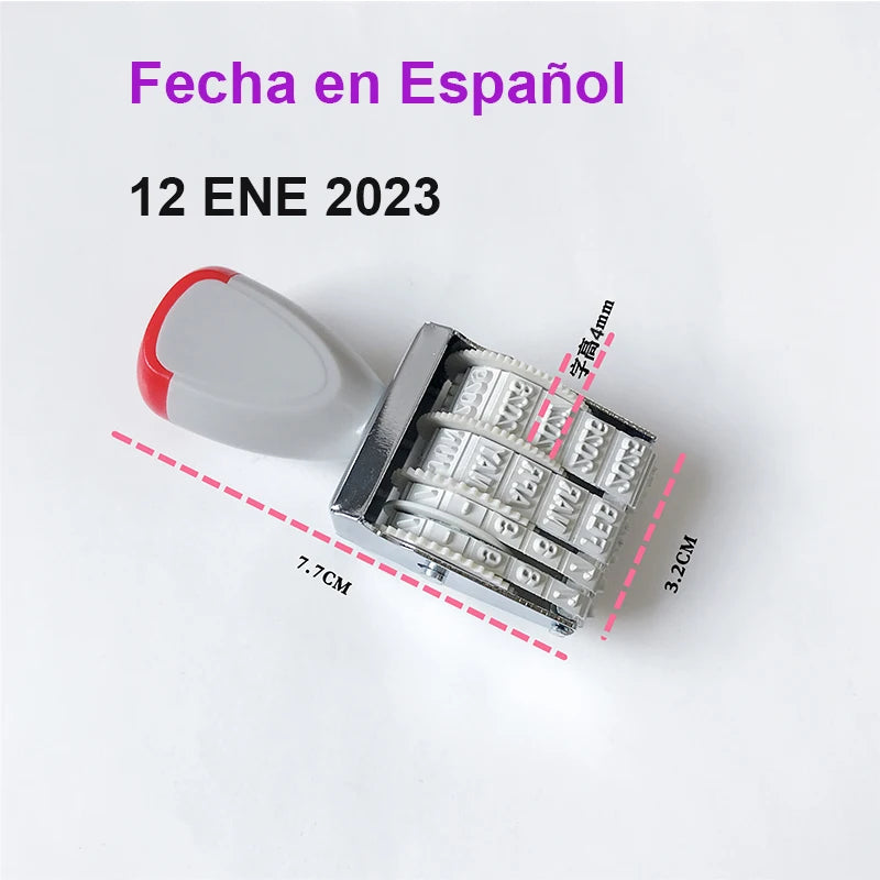 Adjustable Date Stamp with Ink Pad