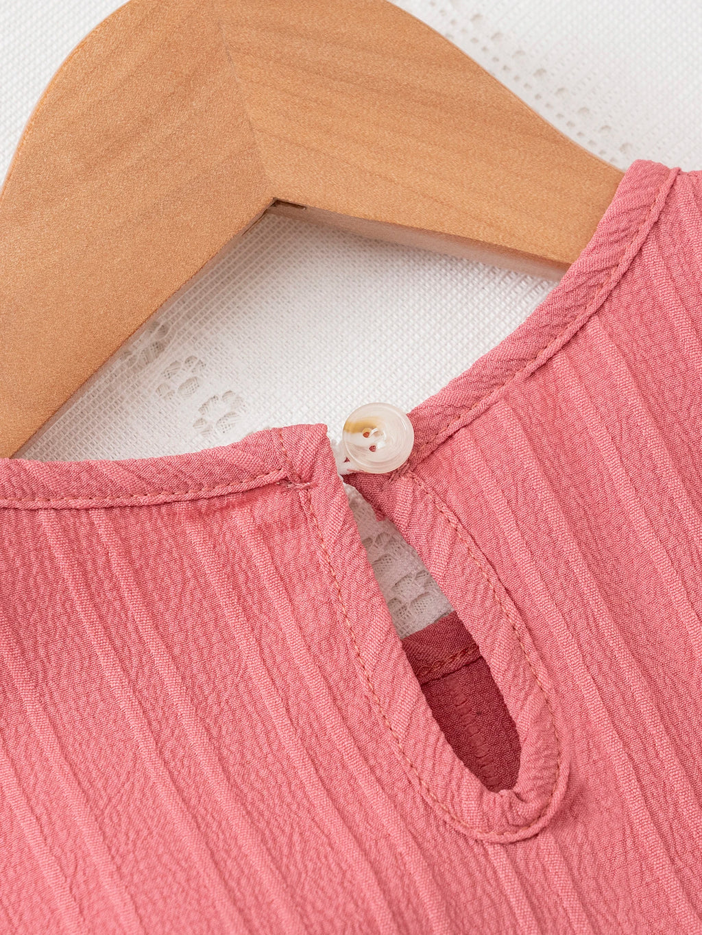 Girls Ruffle Hem Casual Dress