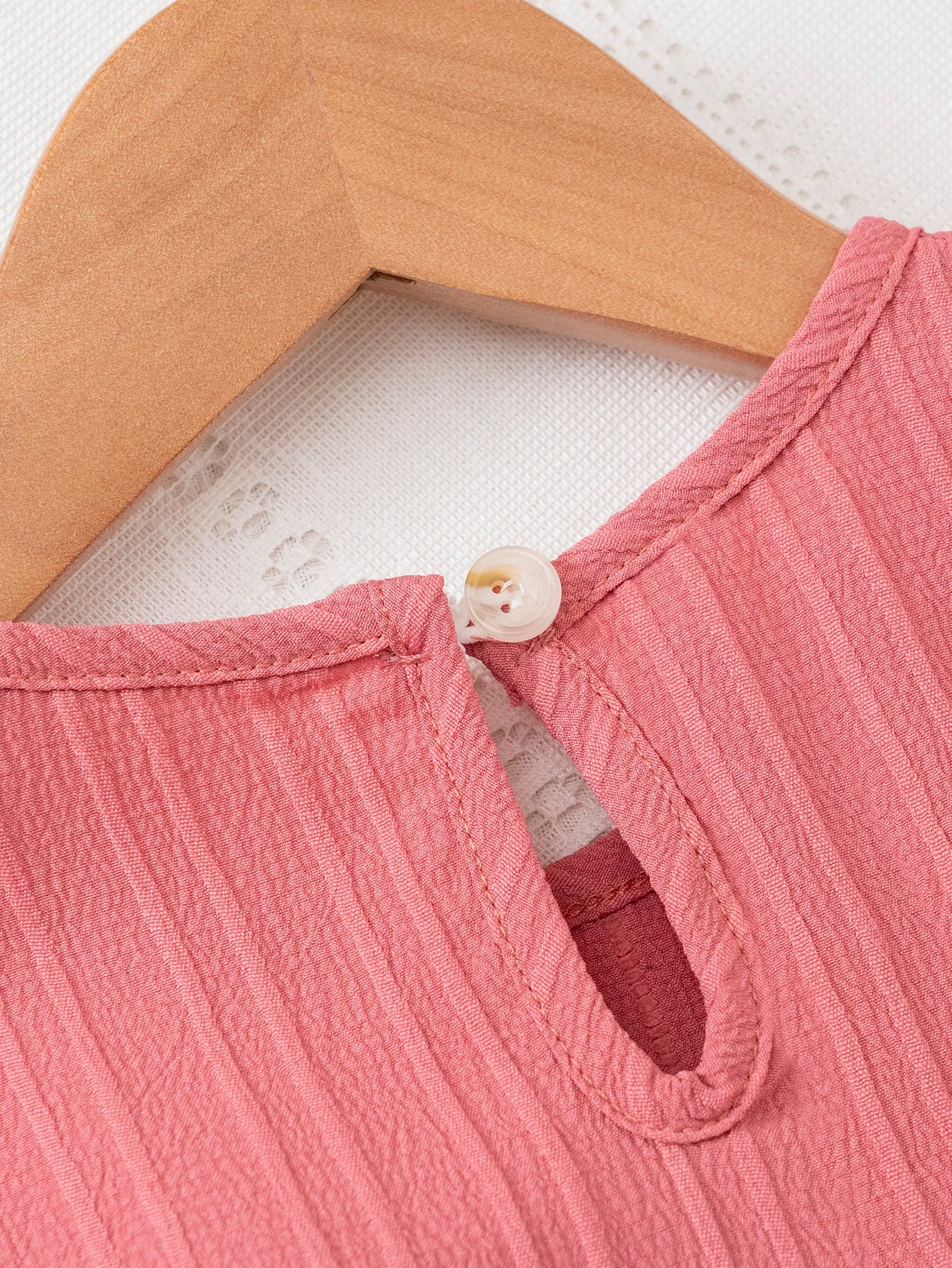 Girls Ruffle Hem Casual Dress